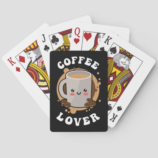 Kaffe Älskare-kaffe Cappuccino Älskare Casinokort (Baksidan)