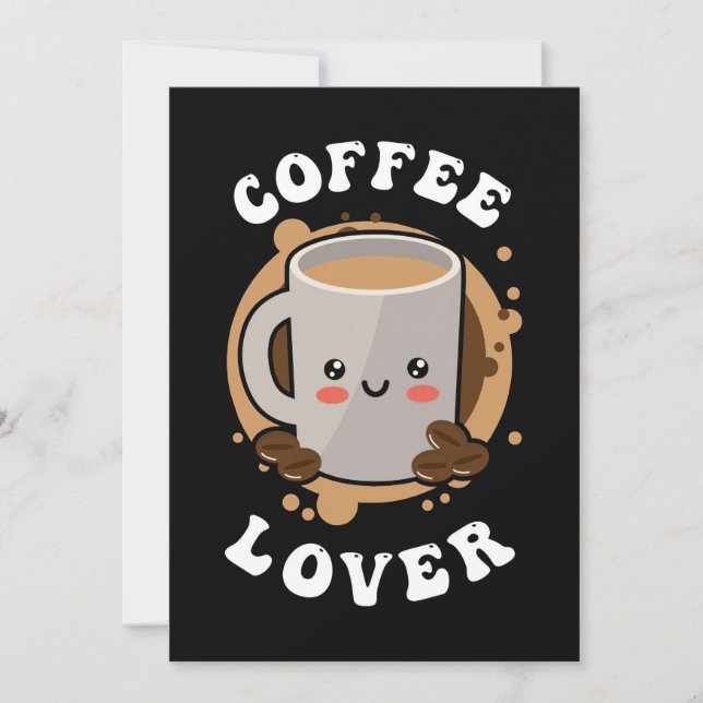 Kaffe Älskare-kaffe Cappuccino Älskare Spara Datumet (Framsida)