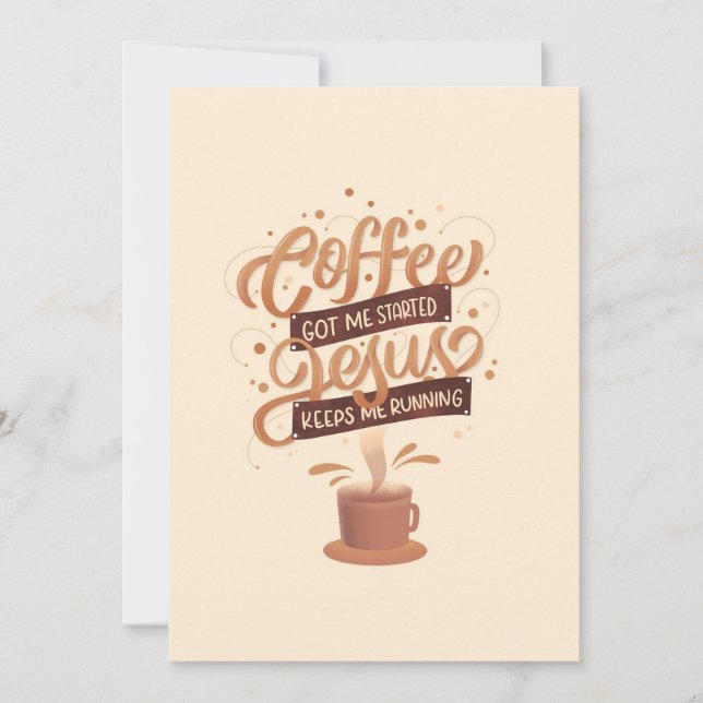 Kaffe Älskare-kaffe och Jesus Spara Datumet (Framsida)