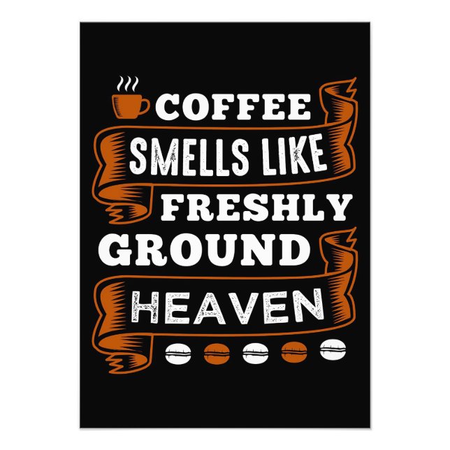 Kaffe Älskare-kaffe, otrolig smell Fototryck (Framsidan)