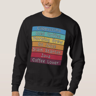 Kaffe Älskare Lång Ärmad Tröja