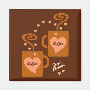 Kaffe Älskare magnet, anpassa Magnet