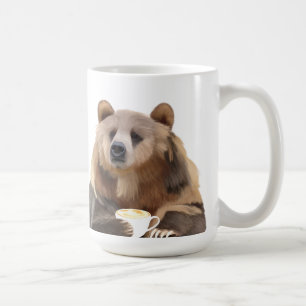 Kaffe-Älskare med mig, björndyna Kaffemugg