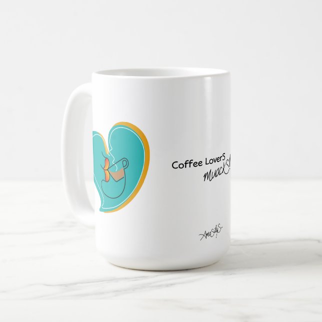 Kaffe Älskare muackS-Mix Kaffemugg (Framsida vänster)