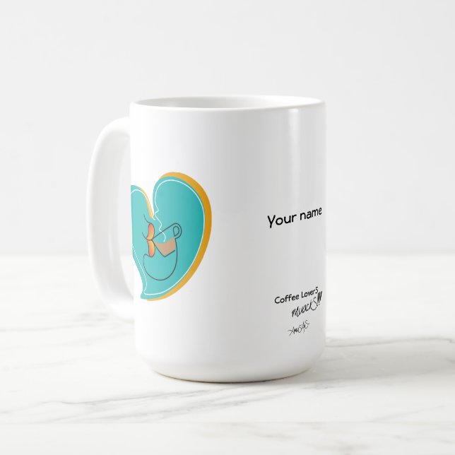 Kaffe Älskare muackS-Mix Kaffemugg (Framsida vänster)