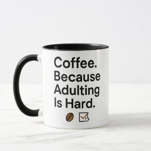 Kaffe Älskare Mugg - minimalistiskt vuxna Humor