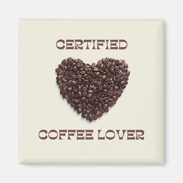 Kaffe Älskare och kaffe Magnet (Framsidan)