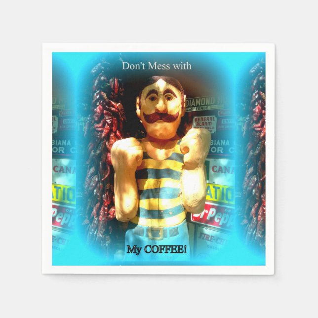 kaffe älskare papper napkin pappersservett (Framsidan)