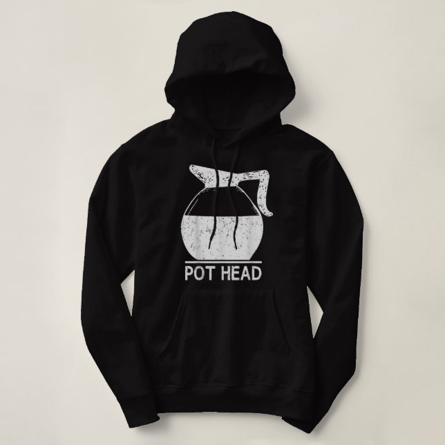 Kaffe Älskare Pot Head TShirt T Shirt (Design framsida)