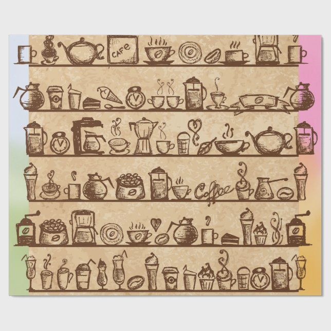 Kaffe Älskare Presentpapper (Platt)