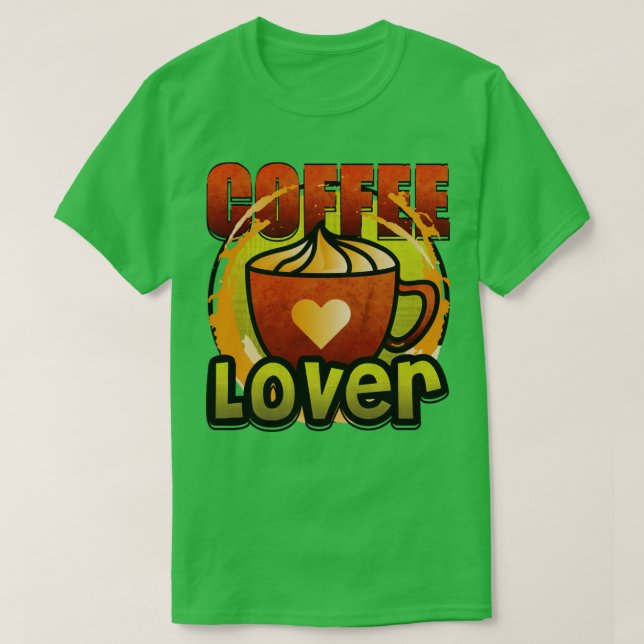 Kaffe Älskare T Shirt (Design framsida)