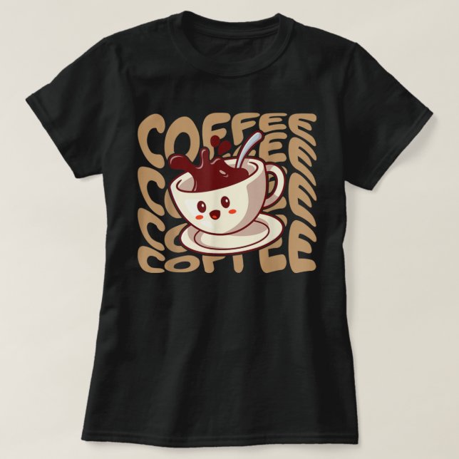 Kaffe Älskare T Shirt (Design framsida)