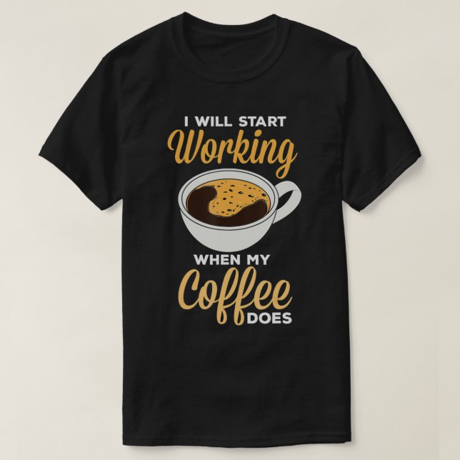 Kaffe Älskare T Shirt (Design framsida)