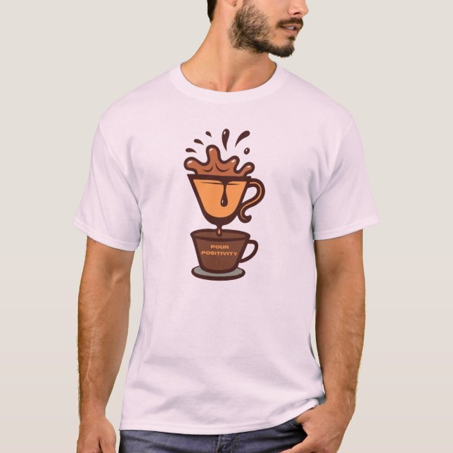 Kaffe Älskare T-Shirt-design T Shirt (Framsida)