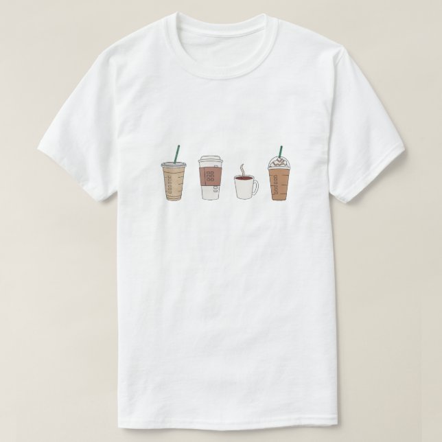 "Kaffe Älskare T-Shirt" T Shirt (Design framsida)