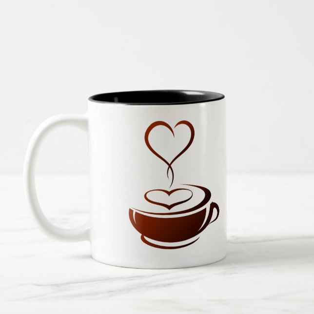 Kaffe Älskare Två-Tonad Mugg (Vänster)