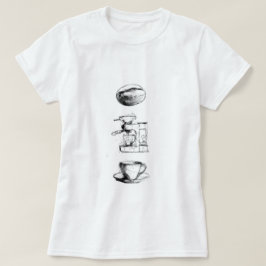 Kaffe Älskare-uppsättning T Shirt
