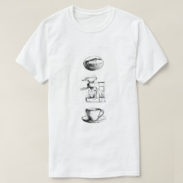 Kaffe Älskare-uppsättning T Shirt