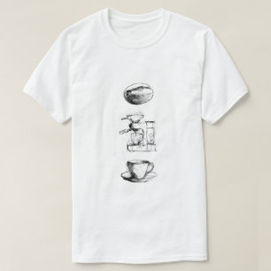 Kaffe Älskare-uppsättning T Shirt