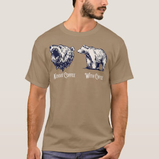 Kaffe Älskare utan kaffe med kaffe T Shirt