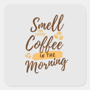 Kaffe Älskare varje dag Fyrkantigt Klistermärke