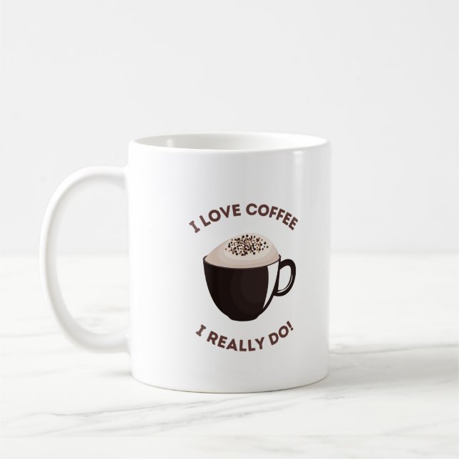 Kaffe Älskare varje dag Kaffemugg (Vänster)