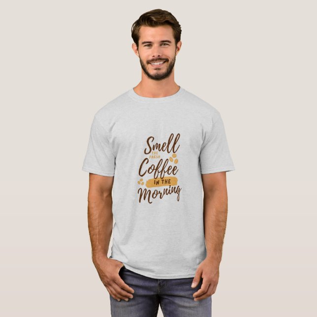 Kaffe Älskare varje dag T Shirt (Hel framsida)