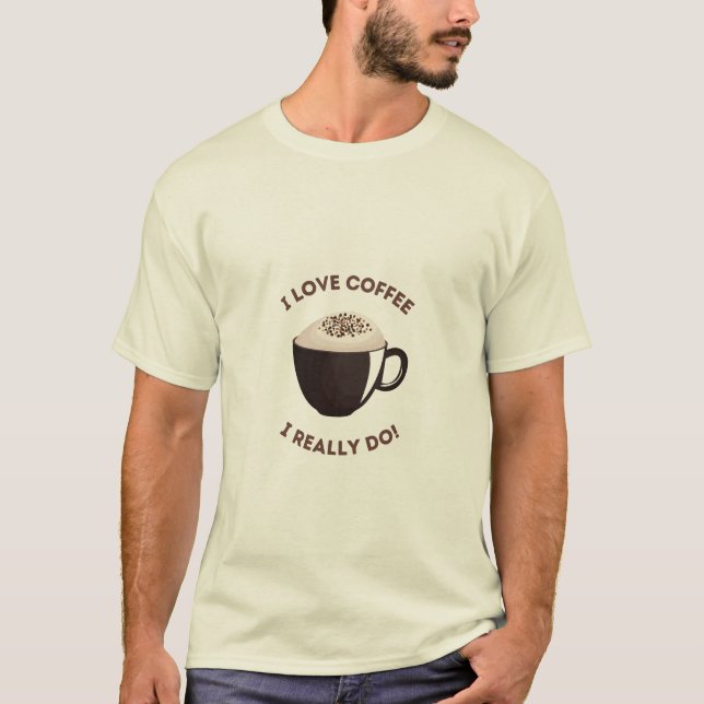 Kaffe Älskare varje dag T Shirt (Framsida)
