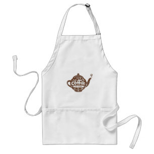 Kaffe älskare vintage retro cafe art I kärlek kaff Förkläde