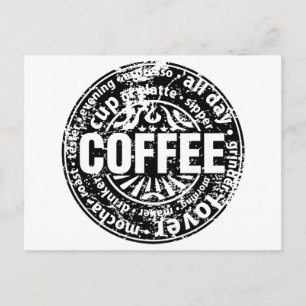 Kaffe Älskare Vykort