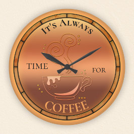 Kaffe Älskare Wall Clock Rund Klocka