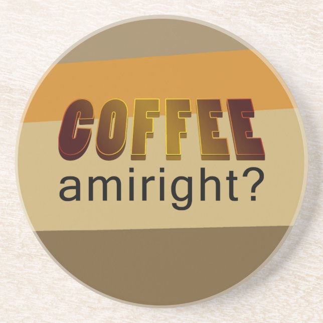 Kaffe Amiright? Underlägg (Framsidan)