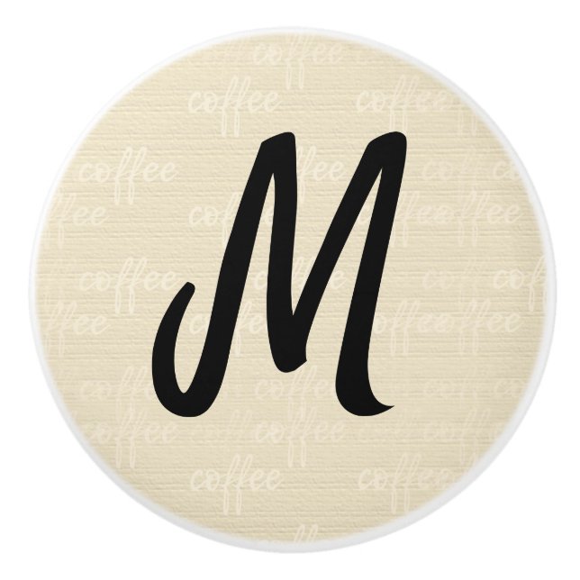 Kaffe Anpassad Keramisk Knapp Knopp (Framsidan)