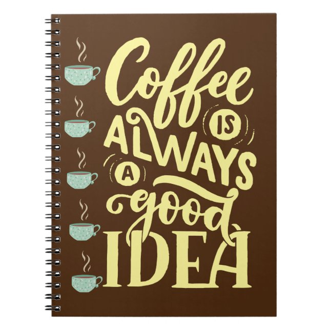 kaffe anteckningsbok (Framsidan)