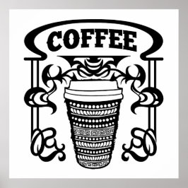 Kaffe är allas favoritdryck poster