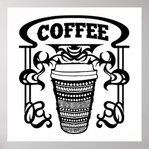 Kaffe är allas favoritdryck poster