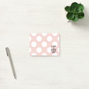 Kaffe är alltid en Bra IDA - Kaffestam Post-it Block