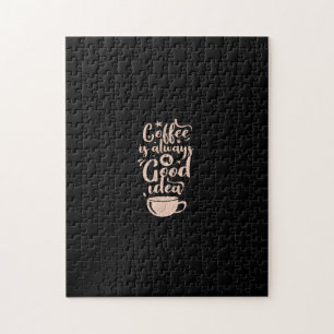 kaffe är alltid en bra idé pussel
