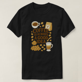 KAFFE ÄR ALLTID EN BRA IDÉ T SHIRT