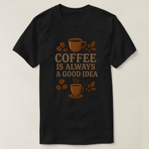 KAFFE ÄR ALLTID EN BRA IDÉ T SHIRT