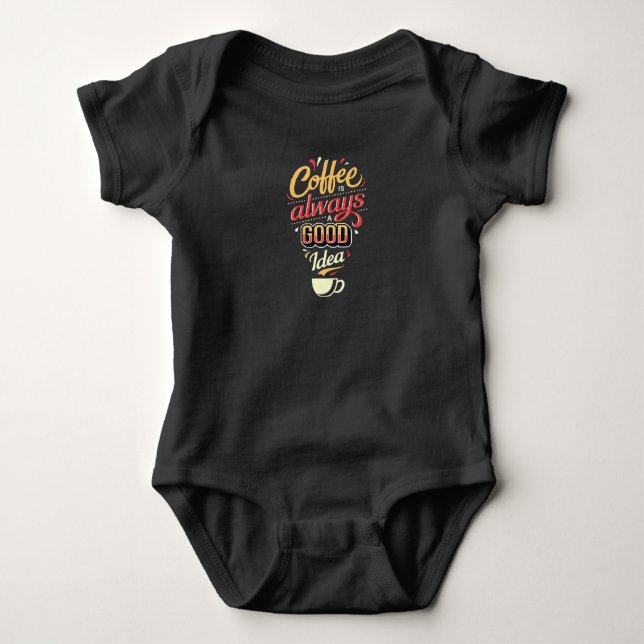 Kaffe är alltid en bra Idea T Shirt (Framsida)