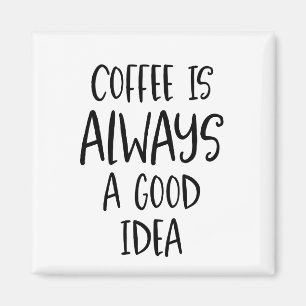 Kaffe är alltid en bra magnet för