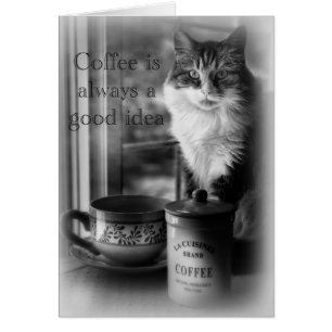 Kaffe är alltid ett tomt kort för bra idé