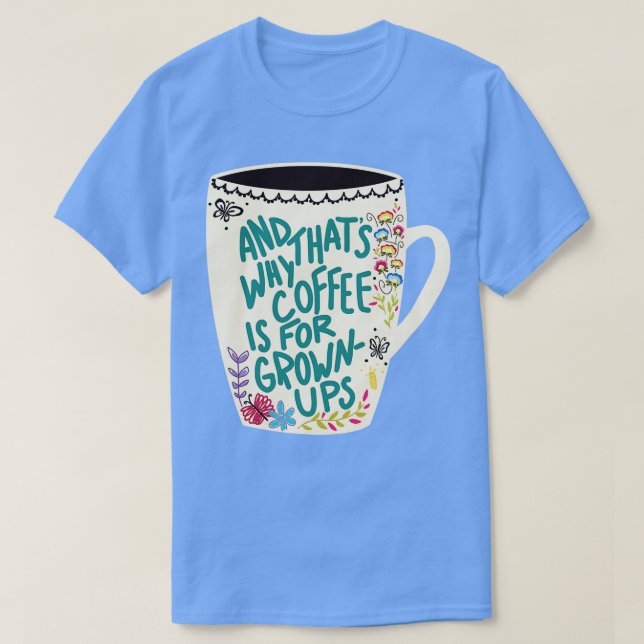 Kaffe är avsett för odling av UPS T Shirt (Design framsida)