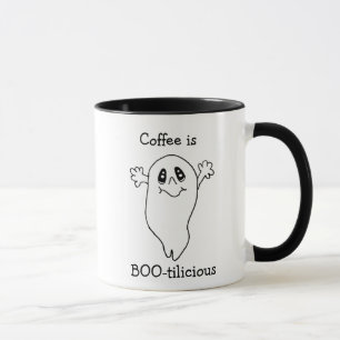 Kaffe är boo-tilicious mugg
