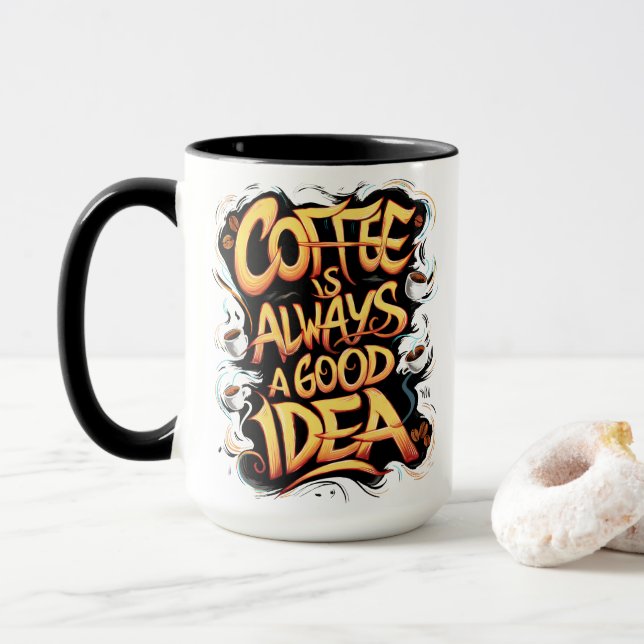 Kaffe är Bra offert Mugg (Med munk)