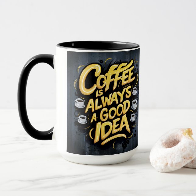 Kaffe är Bra offert nr 4 Mugg (Med munk)
