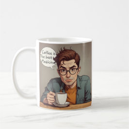 Kaffe är den bästa medicinen kaffemugg