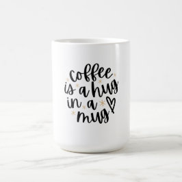 Kaffe är en hacka i en Mugg-flony kaffecitat Älska Kaffemugg