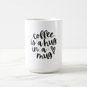 Kaffe är en hacka i en Mugg-flony kaffecitat Älska Kaffemugg